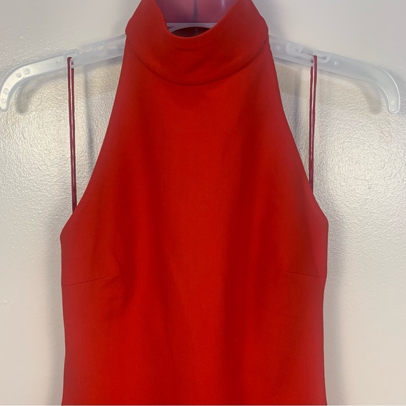 Cinq a Sept Halter Low Back Maxi Gown Dress Formal - Picture 13 of 14